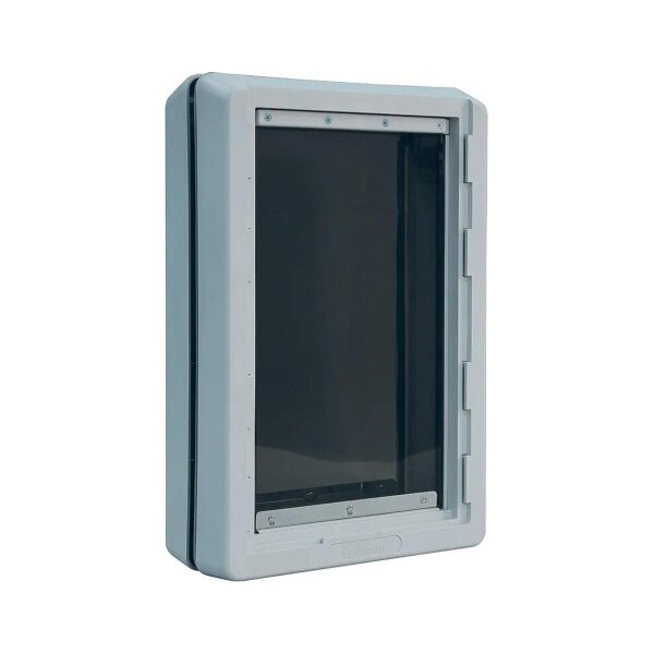 Insulated Pet Door with Vinyl Flaps for Superior Weathering and Energy Efficiency