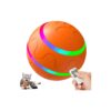 Intelligent Pet Toy Ball for Dogs and Cats with Adjustable Bounce and Flashing Lights