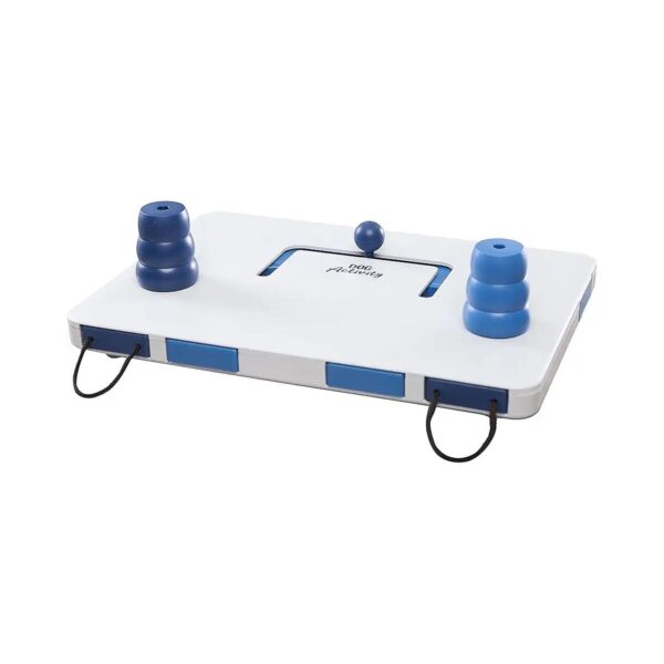 Interactive Canine Learning Toy Blue and White Puzzle Game