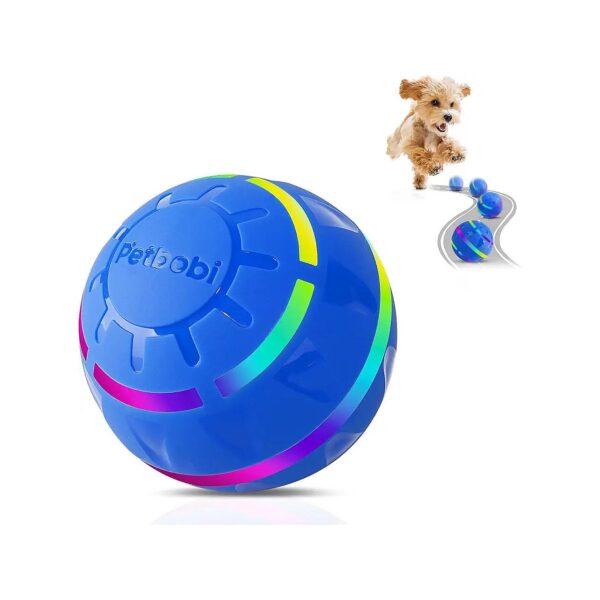 Interactive Dog Ball with Automatic Bounce and LED Flash for Medium Large Breed Dogs