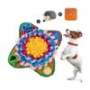 Interactive Dog Snuffle Mat with Lick Pad and Plush Toy for Small Medium Large Breed Dogs