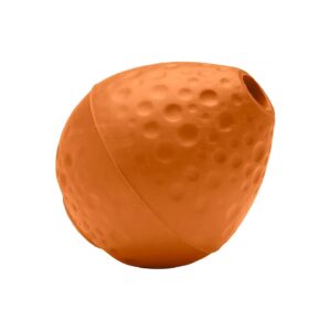 Interactive Dog Toy for Training and Play with Kibble and Treat Dispenser Campfire Orange