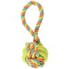 Interactive Dog Toy with Coiled TPR and Rope Knots for Medium Size Dogs