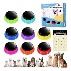 Interactive Dog Training Device with 8 Voice Recording Buttons and 25 Scene Patterns