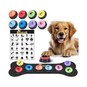 Interactive Dog Training Kit with Talking Buttons and Waterproof Mat