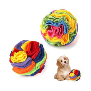 Interactive Dog Treat Snuffle Ball Puzzle Toys for Medium and Small Breeds