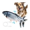 Interactive Floppy Fish Dog Toy with Squeakers for Large Medium and Small Dogs and Cats