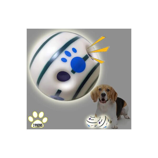 Interactive Giggle Dog Toy Ball with Illuminated and Nagging Sounds for Curious Canines