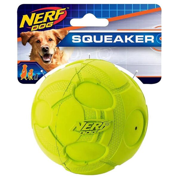 Interactive Green Ball for Medium and Large Breed Dogs - Squeak and Real