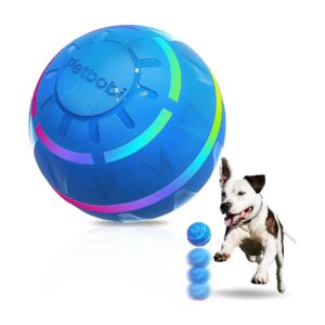 Interactive LED Dog Toy Ball with Self Moving Toys and Two Modes