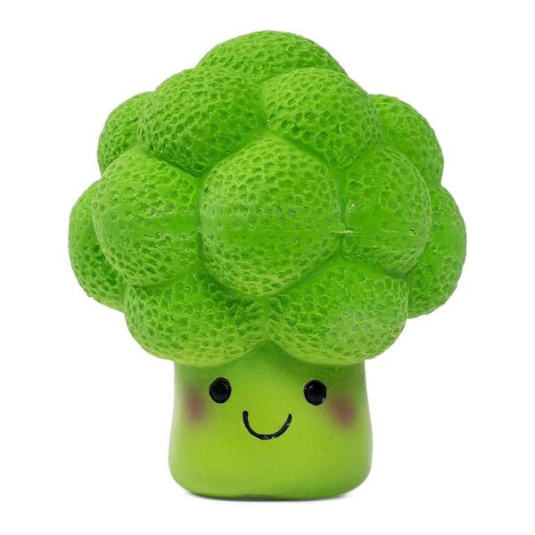 Interactive Latex Broccoli Soft Chew Dog Toy for Large Dogs Exercise and Fun