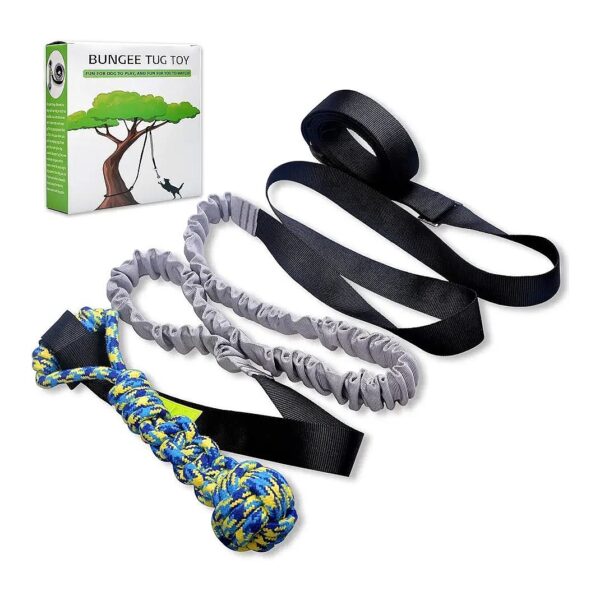 Interactive Outdoor Dog Toy Tug and Pull with Chew Rope Toy for Small to Large Breeds