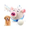 Interactive Plush Dog Toy Ball with Music and Bouncing Function for Medium and Small Dogs