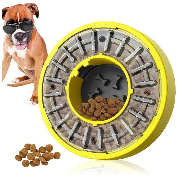 Interactive Puzzle Feeder Dog Bowl with Easy Cleaning and Large Capacity