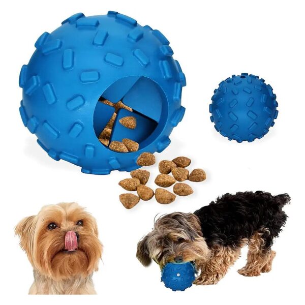 Interactive Rubber Dog Toy for Small and Medium Breed Dogs with Aggressive Chewers