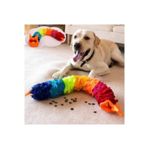 Interactive Snuffle Snake Dog Treat Toy Puzzle Sniffer for Large Medium Small Dogs