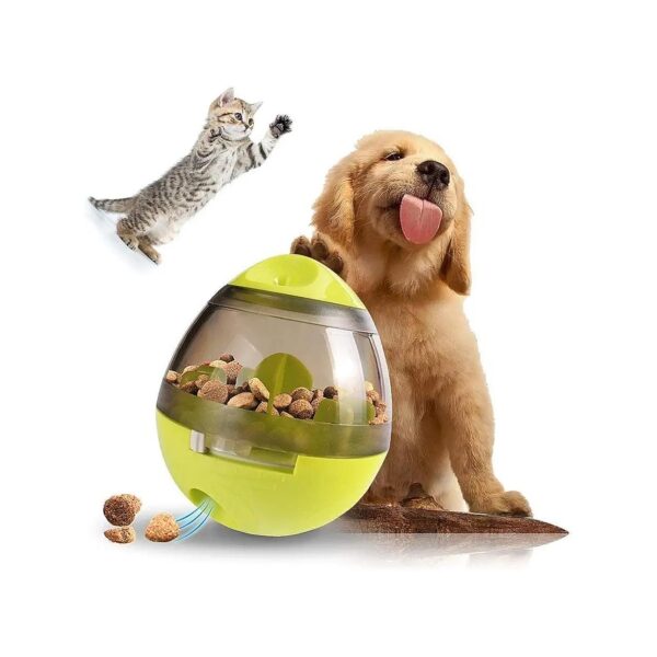 Interactive Treat Dispenser with Tumbler Design for Small Dogs and Cats