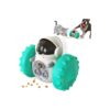 Interactive Tumbler Puzzle Toy for Dogs and Cats with Turquoise Finish