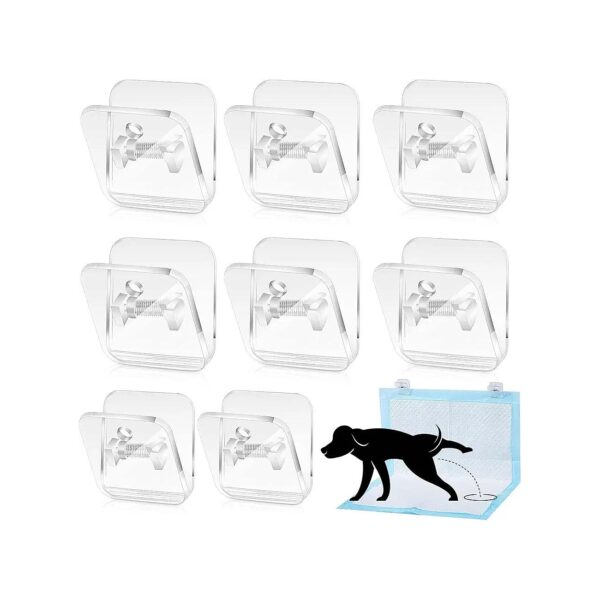 Invisible Dog Training Pad Holder with Sturdy Adhesive Clips for Secure Installation