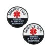 Iron-On and Hook and Loop Fastener Dog Patches for Tactical and Medic EMT Dogs