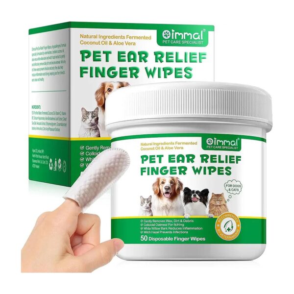 Irritating Ear Wipes for Dogs and Cats - Soothe Itchy and Inflamed Ears