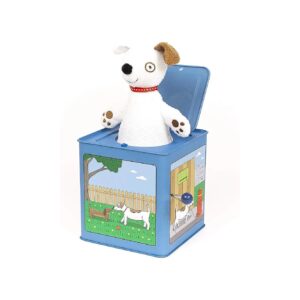 Jack the Dog Tin Jack in the Box with Soft Plush and All-Original Art