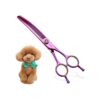 Japanese 440C Stainless Steel Curved Thinning Shear Dog Grooming Scissors