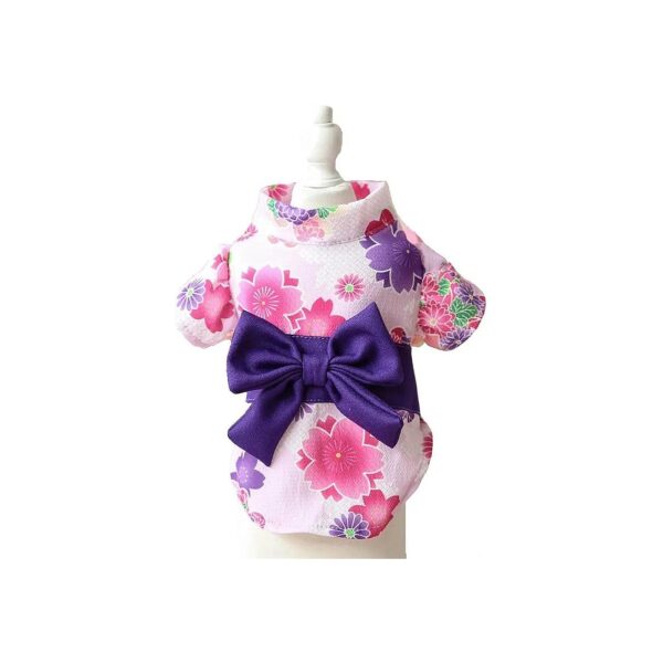 Japanese Kimono Pet Costume for Small Dogs, Excellent for Christmas or Wedding Parties