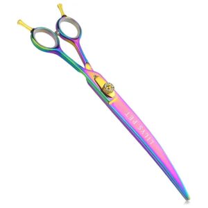 Japanese Stainless Steel Pet Grooming Scissors 8-Inch Rainbow Color