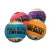 Jr Happy Birthday Felt Tennis Ball Set for Small Dogs 4 Pack Colors