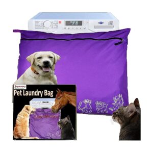 Jumbo Size Laundry Bag Prevents Pet Hair Clogging Washing Machines