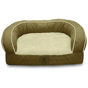 Jumbo Size Orthopedic Pet Sofa Bed with Bolster Sides Ideal for Medium Breeds