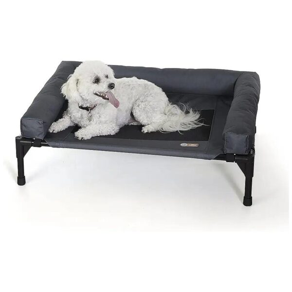 K & H Pet Cot Waterproof Medium Dog Bed with Bolster and Mesh