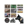 K9 Dog Patches for Harnesses and Vests with Unique Designs and Functionality