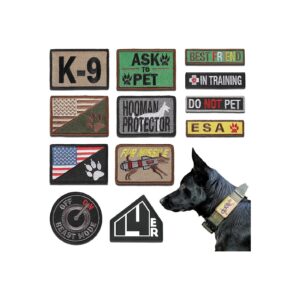 K9 Dog Patches for Harnesses and Vests with Unique Designs and Functionality