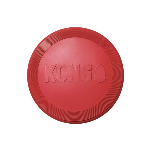 KONG Classic Rubber Flying Disc for Large Dogs Engaging Play