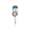 Keep Dogs Safe and Secure with 15 Foot Red Cable and Spiral Stake