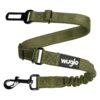 Khaki Universal Dog Seatbelt for Car Travel with Elastic Belt for Comfort