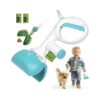 Kid-Friendly Dog Pooper Scooper with Bag Attachment for Easy Waste Pick-Up