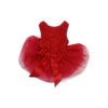 Kirei Sui Red Rosette Dog Dress with Adjustable Neck and Chest Medium Size