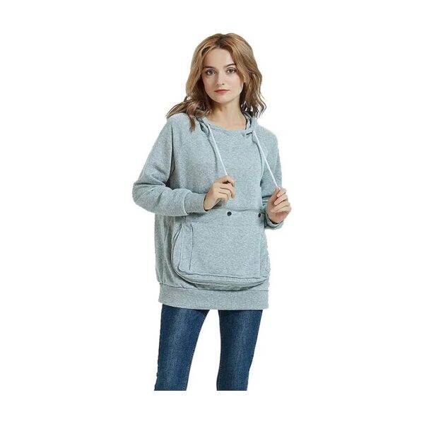 Kitten Puppy Carrier Hoodie for Women - Soft and Snuggly Fleece Material