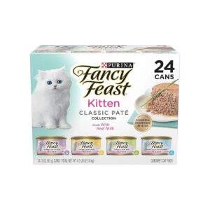 Kitten Wet Food Variety Pack with Real Ocean Whitefish, Turkey, Chicken, and Salmon