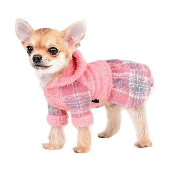 Knit and Fleece Lined Dog Sweater Dress for Small Dog Breeds Chihuahua and Yorkie