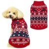 Knitted Dog Sweaters, Classic Christmas Winter Coats for Small Medium Large Dogs