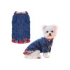 Knitted Dog Sweaters for Small Dogs Cats Cats Winter Accessories Navy Blue Large