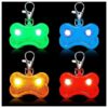 LED Pet Safety Night Walking ID Tag Kit for Dogs with Reflective Collar