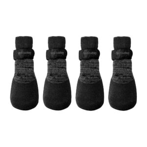 Large Black Rubber Dipped Socks