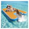 Large Blue Inflatable Water Ramp for Dogs Provides Safe Access to Pools Lakes and Beaches