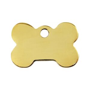 Large Brass Engraved Dog ID Tag with Customization Option for Safe Pet Identification