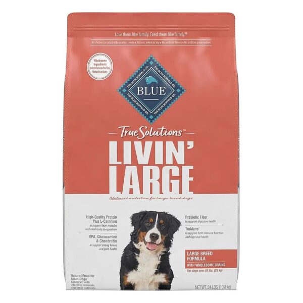 Large Breed Adult Dog Food with Healthy Fats, Probiotics, and No Artificial Preservatives